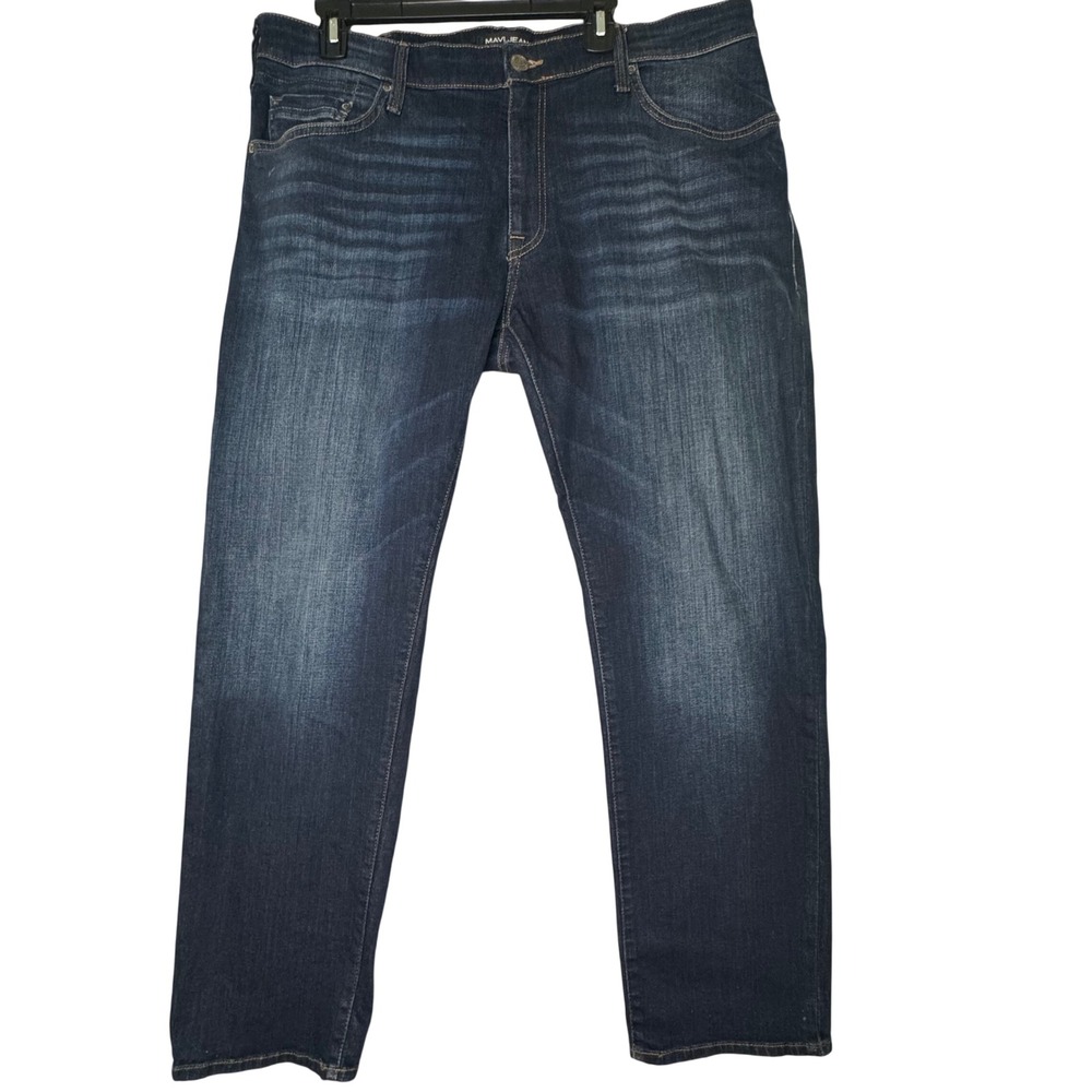 Mavi Jeans Zach Straight Leg Dark Wash Denim Mens 38x30 Blue R164902